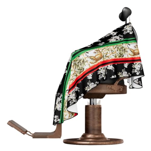 Professional Barber Cape - Hair Cutting Cape with Adjustable Neck Closure, Salon Quality Styling Cape for Hairdressers and Barbers - Tiger - Thumbnail 5