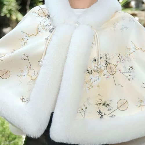 Capa de felpa para invitadas de boda de otoño e invierno 5