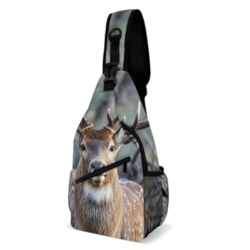 Mochila bandolera Antlers para viajes y senderismo de hombres y mujeres
