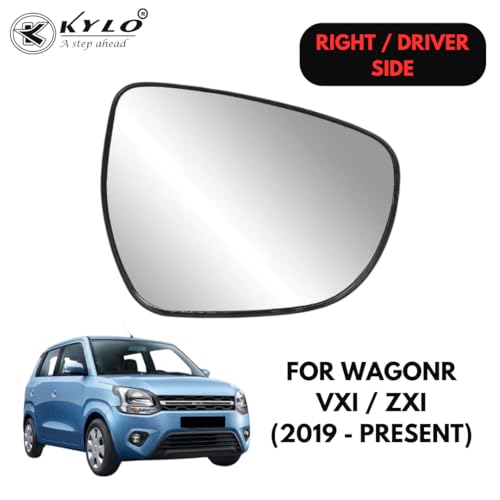 Image of Kylo WagonR (2019 - Present) Driver Side (Right Side) Car Side Mirror Glass /Tukdi /Sub Mirror Plate