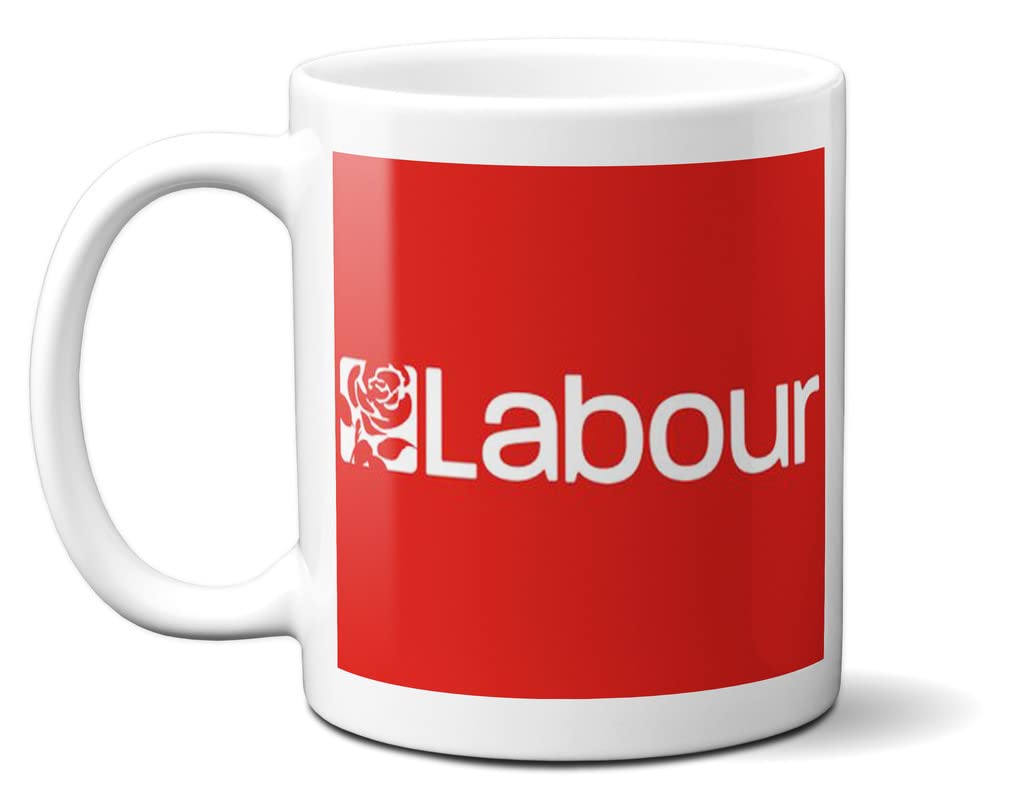 Labour Party - Logo - RED Background - 11oz Ceramic Mug
