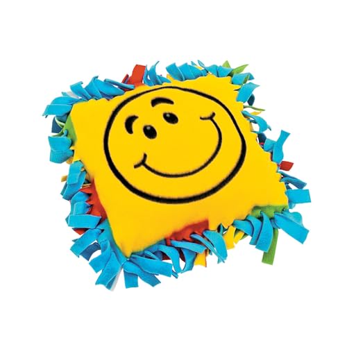 Kit créatif coussin polaire smiley pour activité manuelle enfant