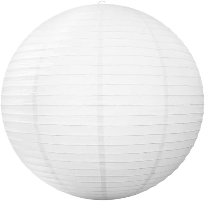 Lamp ShadeRound Paper Lantern Wedding Birthday Party Decoration Holiday Supplies Paper Hanging Lamp Covers Shades Decor for Table Lamps and Pendant(50cmx50cm)
