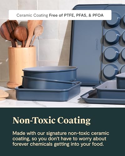 image for Caraway 23-Piece Nonstick Ceramic Cookware & Bakeware Set – Pots, Fr
