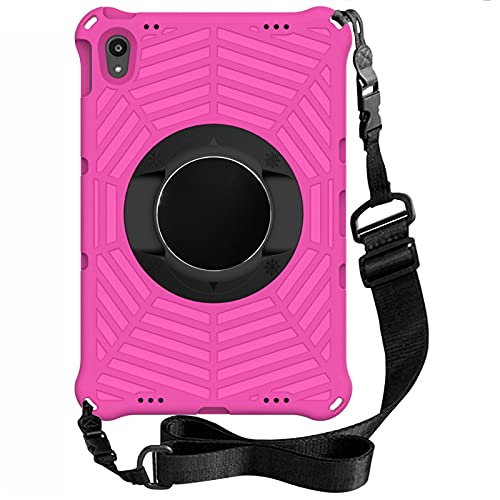 Trysunny NEC LAVIE T1175/BAS ケース TAB11/201 ケース Lenovo Tab P11 ケース 現場 シリコン ショルダー スタンド 折り畳み式 肩掛け 多機能 カバー 360度 回転 ハンドストラップ付き 三層構造 耐衝撃 衝撃吸収 子供 レノボ11インチTab P11 ケース カバー