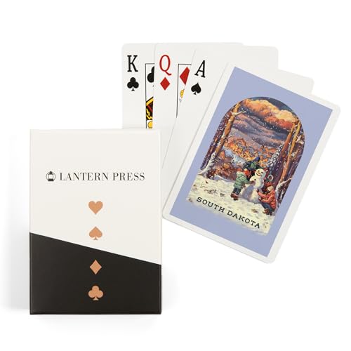 Baraja South Dakota Vintage Snowman 52 Cartas Póker