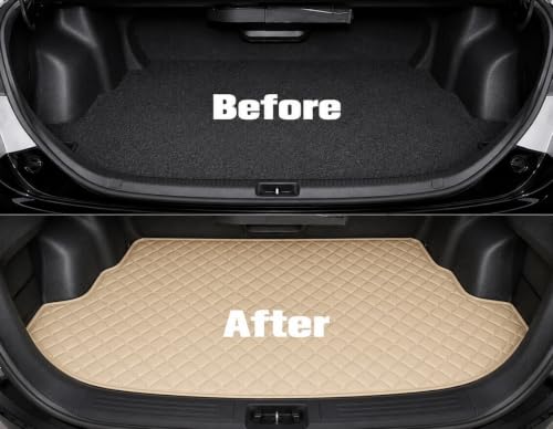 Image of Car Boot Mat for Skoda Slavia | Beige with Beige