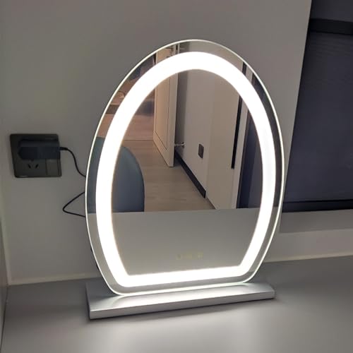 Espejo de maquillaje con luces LED y control táctil para iluminar tu tocador a la perfección 7