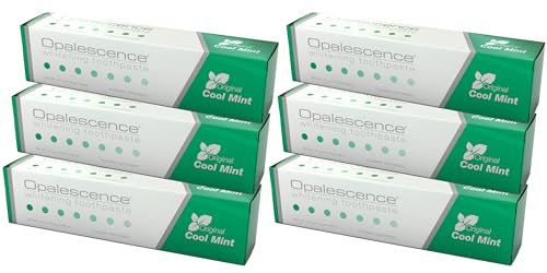 Image of Opalescence Whitening Toothpaste - Pack of 6 - Fluoride Oral Care - 4.7 Oz - Cool Mint - TP-5166-6