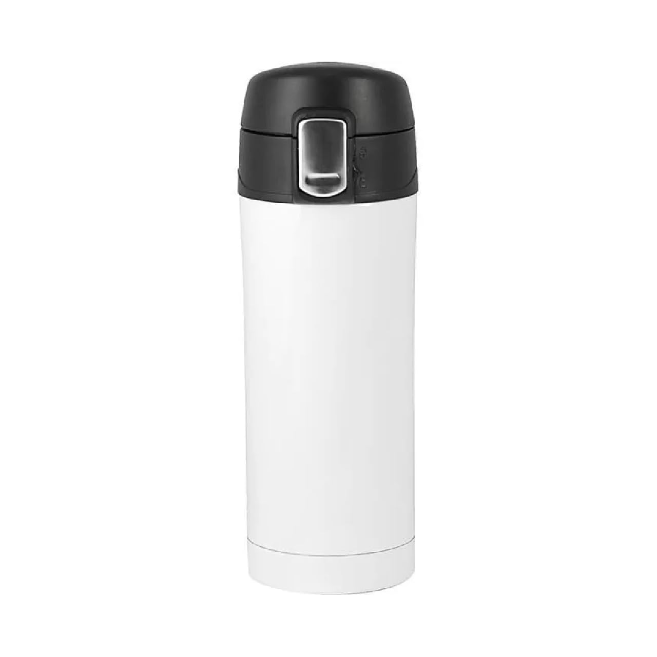 Thermos isotermico da 300 ml in acciaio inossidabile| Zelected Push | Mantiene il caldo per 6 ore e il freddo per 12 ore|Coperchio con chiusura a chiave, impermeabile e anti-perdita| Bianco