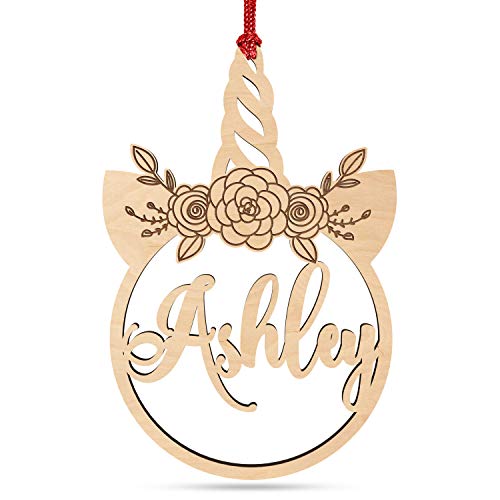 Personalized Unicorn Ornament 2023 | Laser Engraved, 4
