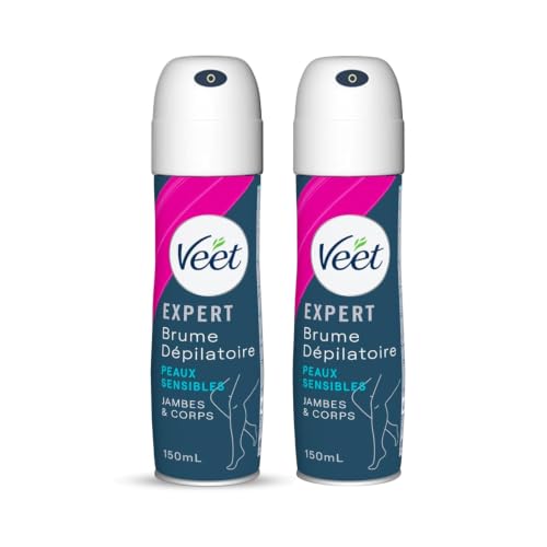 VEET - 2 Stück Enthaarungsnebel Spray – für empfindliche Haut...