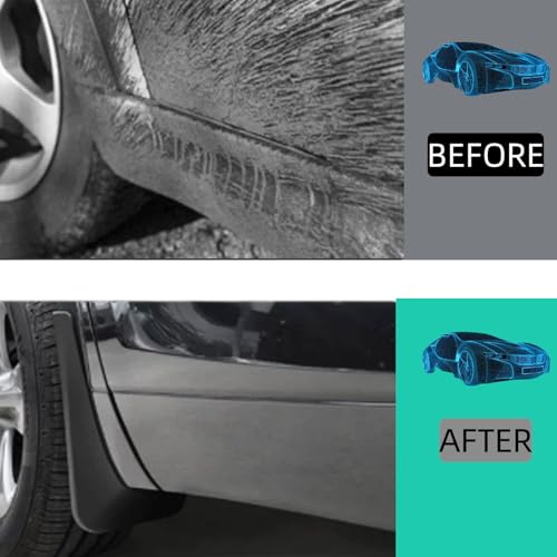 Image of No Drill Mud Flaps Splash Guards Compatible with 2019-2025 Toyota RAV4，OEM Style Textured Black Custom Fit All Weather Exterior Accessories(4PCS)