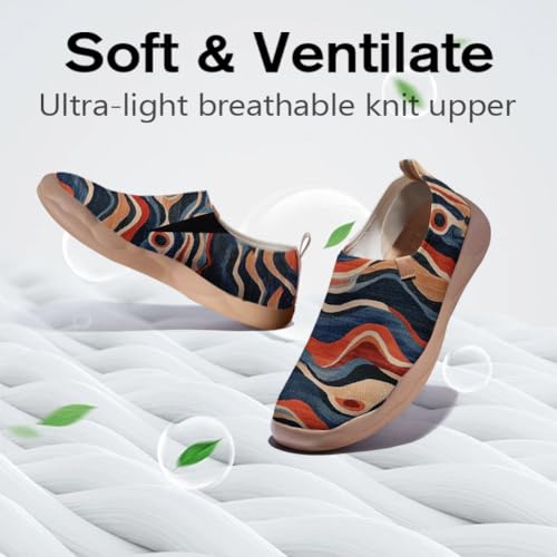 Women's Art Design Travel Shoes Slip On Casual Loafers Stylish Lightweight Comfort Fashion Sneaker2