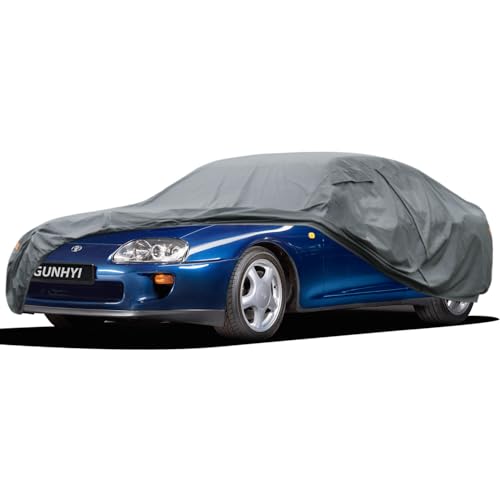 Image of GUNHYI Premium Car Cover Custom Fit Toyota Supra(1978-1998), 16 Layers Heavy Duty Car Cover Waterproof All Weather with Zipper Door for Sun Rain Snow Dust Uv Protection