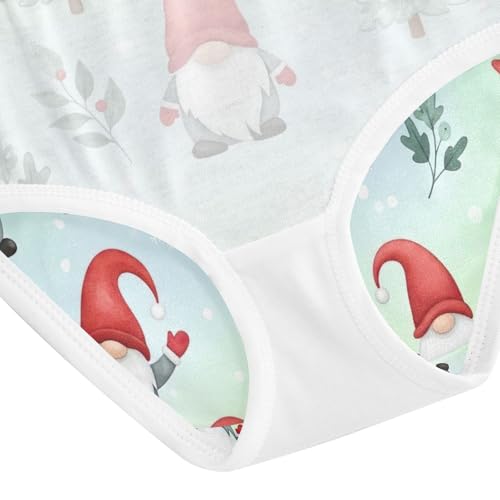 Toddler Panties, Gnomes Red Hats Girls Underwear Cotton, 2T–8 Years4