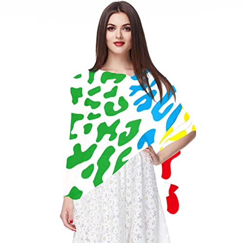Foulard léopard en mousseline pour femme écharpe de plage et hijab