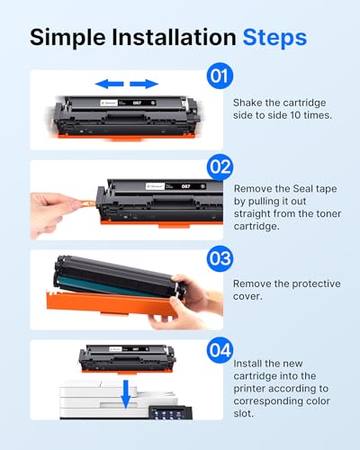 Toner Canon 067H pour impression de documents professionnels i-SENSYS MF656Cdw Pack4 - 4