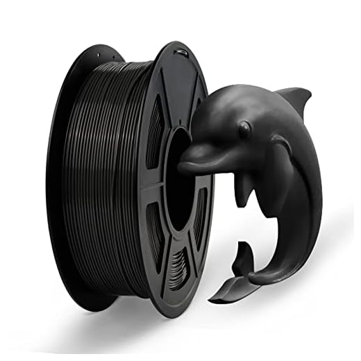 Bobina de filamento PETG de 1,75 mm de Jayo, PETG, para impresora 3D, 1 kg, filamento de impresión 3D, 1,75 mm, precisión dimensional ± 0,02 mm, filamento de PETG negro, 1 kg para impresora FDM