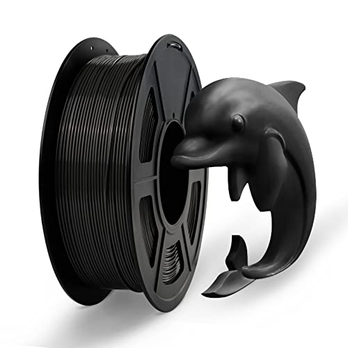 PETG Filament 1.75mm Spool JAYO PETG 3D Printer Filament 1kg(2.2lbs) PETG Printing Filament 3D Printing Filament 1.75mm Bundle Dimensional Accuracy Â±0.02mm,Black PETG Filament 1kg for FDM Printer