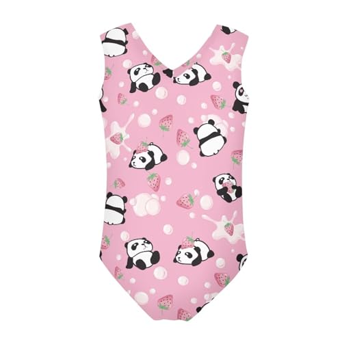 Image of Biyejit Girls Leotards Dance Sport Wear Gymnastics One-Piece Swimwear for Kids 3-14 Years