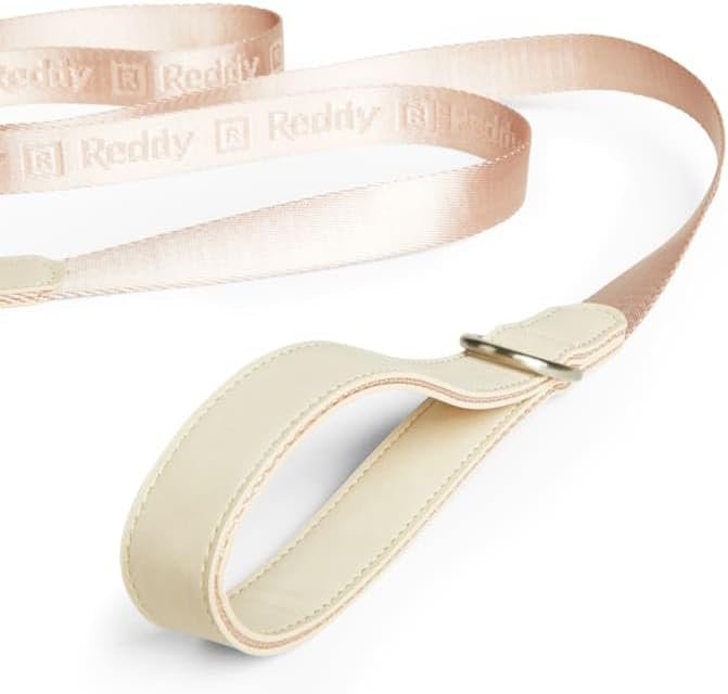 Reddy by Petco Jacquard Dog Leash Light Pink 6-ft Long 1-in Wide
