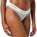 Calvin Klein Damen String Tanga, Grau (Grey Heather), S