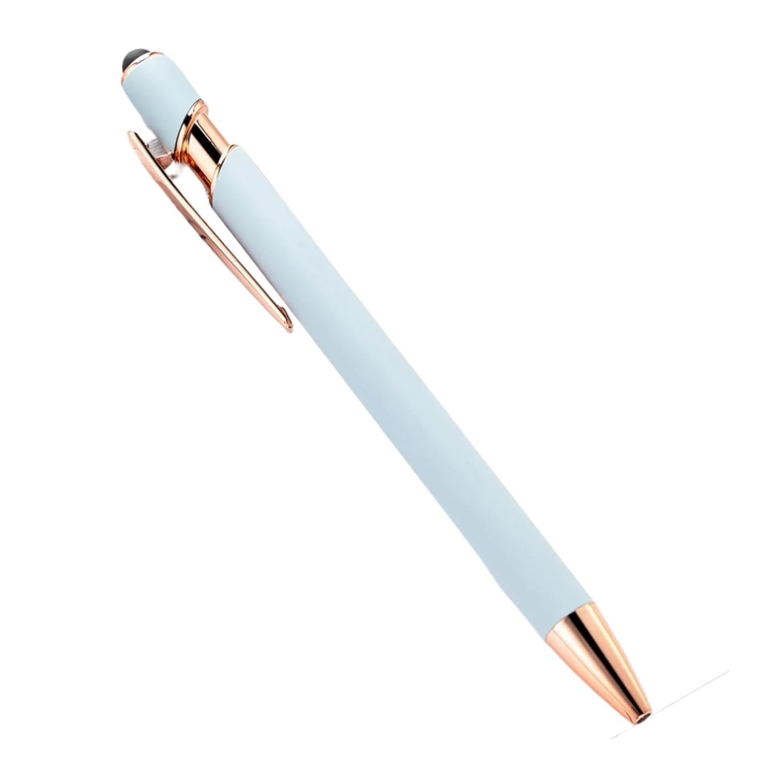 20-200 penne all'ingrosso penna a sfera in metallo penna touch screen penna per ufficio scuola pubblicità penna logo personalizzato testo incisione laser (nuovo blu (rosa), 200 penne