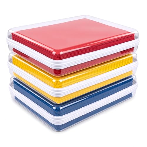Image of CoiiJoii 3PCS A4-Size Clear Hard Shell Zippered Case, Diaper Bag Organizing Pouches, Waterproof Cosmetic Bag, Kid's Toy Storage Organizer Bins, Pencil Case.