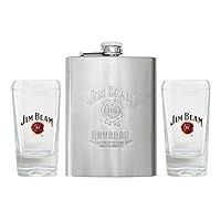 Algopix Similar Product 2 - Jim Beam Stainless Steel Whiskey Flask