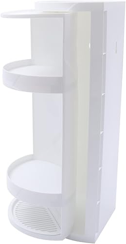 Miniatura 5 de Estante esquinero de baño, armario esquinero de almacenamiento de cosméticos, estante de almacenamiento de encimera o estante de pared, estante