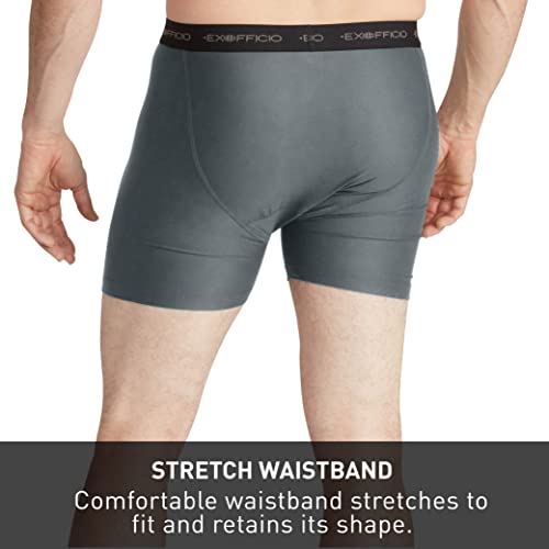 Exofficio Mens Give-N-Go Boxer Brief Base Layer Bottoms, Grey, Medium #TOP2