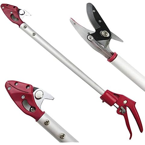 Mesoga 2 Feet Cut and Hold Tree Pruner, Rotation Pole Tree Trimming, Short Reach Fruit Picker, Branches Bypass Lopper Cover