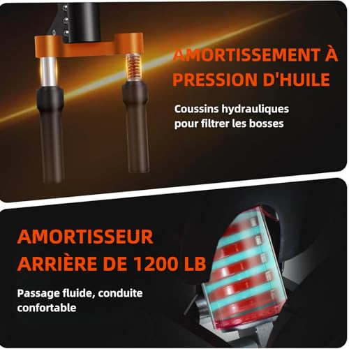 CHEEVALRY-Trottinette-Electrique-pour-Adultes-Electrique-Double-Moteurs-11-Pouces-Pneus-Hors-Route-60V-38Ah-Batterie-au-Lithium-Lithium-Autonomie-de-120-km-Capacite-de-Charge-200-kg CHEEVALRY Trottinette Électrique Double Moteur 11 Pouces – Tout-Terrain, Autonomie et Puissance – Image 5