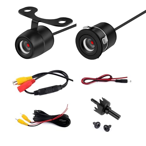 Image of 1 PC Car HD Night Vision CCD Rear View Camera, IP68 Waterproof, 170 Degree Wide-Angle, Dynamic Path Guide Line, for Most Vehicles (Black)