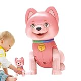 Amusement immersif pour chiot : apportant de la joie aux jeunes utilisateurs, le jouet pour chien qui marche intègre des lumières clignotantes, des actions de la langue et de la musique vive dans son design, créant une expérience de jeu charmante qui suscite l'imagination pendant les aventures intérieures ou extérieures