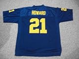 Desmond Howard Jersey #21 College Custom Stitched Blue Football Various Sizes New No Brand/Logos Size S