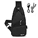 flintronic Sacoche Homme Bandouliere, Sac à Poitrine avec Chargement USB et Port pour Écouteurs, Sac à Dos de Voyage pour Homme & Femme (avec 1*Câble USB)