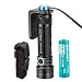 Olight Seeker 2 Pro 3200 Lumens L-Dock Charging Powerful Rechargeable Side-switch Tactical Flashlight,with 21700 Battery and SKYBEN Battery Case