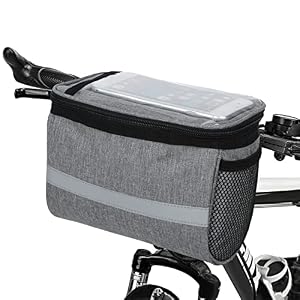 Lixada Bicycle Handlebar Bag Waterproof MTB Bike Front Bag Multifunctional Cycling Front Top Tube Storage Bag