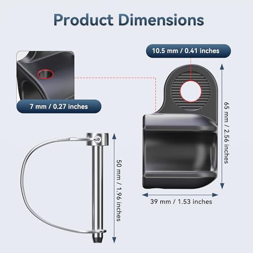EFEALL Bike Trailer Hitch for Thule Chariot & Coaster Series, Sturdy & Durable Steel Bike Trailer Attachment Coupler, Bicycle Adapter for Child, Pet, Dog & Cargo Carrier