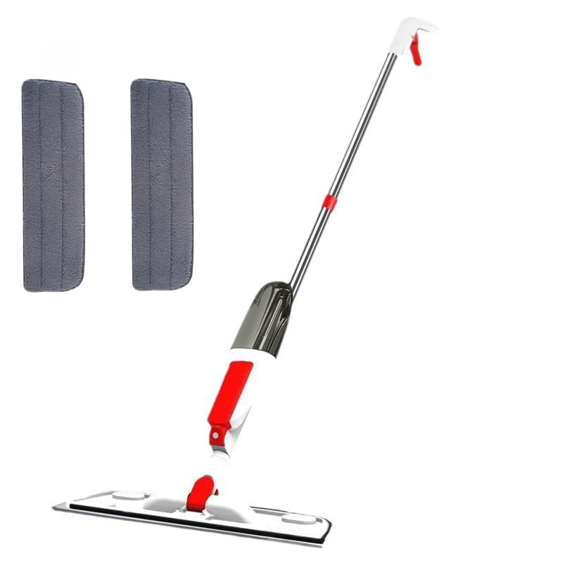 purpose spray mop with 350ml refillable bottle and 2 mop pads including invisible scraper suitable for domestic and commercial use ideal for cleaning wooden laminate tile and ceramic floors