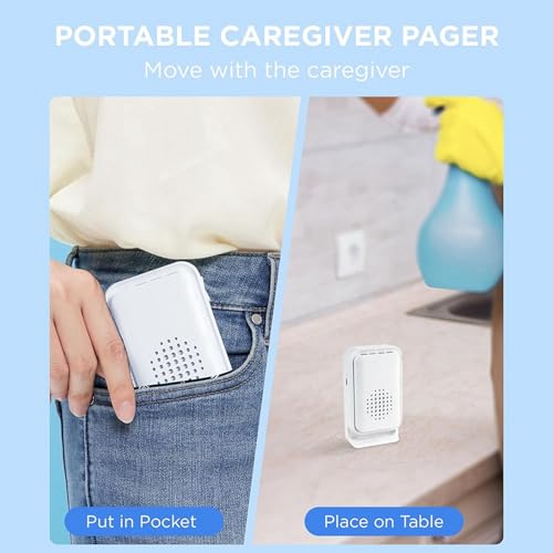 Alarma con sensor de cama para personas mayores con demencia y detector inalámbrico de caídas 2X 7