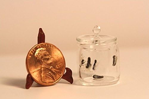 Dollhouse Miniature Artisan Jar with Slimy Leeches by Philip Grenyer