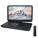 【FaCLOSS公式】15.6インチ ポータブルブルーレイプレーヤー フルHD Blu-ray/DVD/CD CPRM対応 HDMI出力 USB/SD再生 180度回転液晶 内蔵バッテリー 大画面 車内 寝室 旅行用