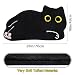 NIGOWAYS Cat Bath Mat,Soft, Absorbent, Non-Slip Mat for Bathroom, Kitchen, Bedroom - Home Decoration Gift (Lying Down Black Cat Mat, 16''x28'')
