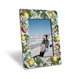 EDQAWN Fruit Picture Frame, Lemon and Pomegranate Picture Frames 4x6 Inches, Vintage Fruit Decorative Photo Frame for 4x6 Inches Photo, Decorative Photos Frames for Tabletop Display