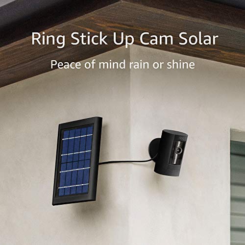 Ring Stick Up Cam Solar HD security camera with twoway talk, Works