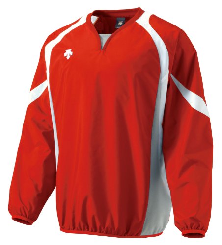 DESCENTE(デサント) 野球 ウインドジャック レッド×ホワイト Lサイズ PJ320