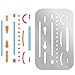3 Pieces Eraser Shield Eraser Template Drafting Metal Erasing Shield Stainless Steel for Drawing Drafting Tool Artists